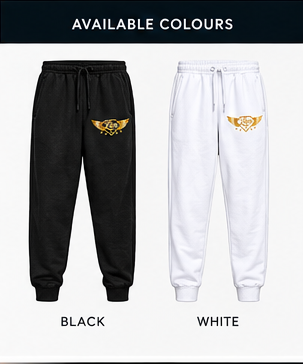 Black Live joggers front and back