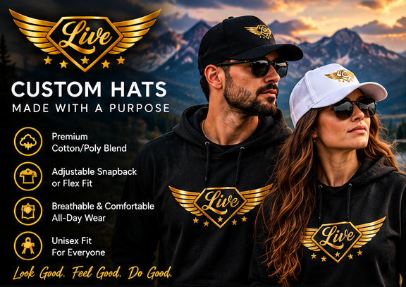Live Custom adult hat size chart from S to 3XL