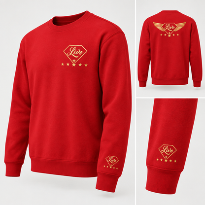 Red Live Gold S sweater side