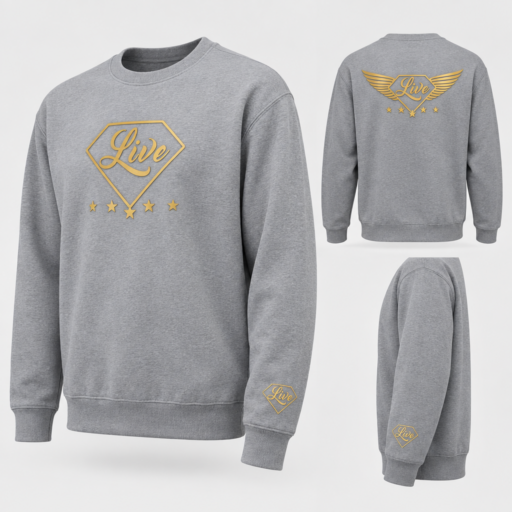 Grey Live Gold S sweater side