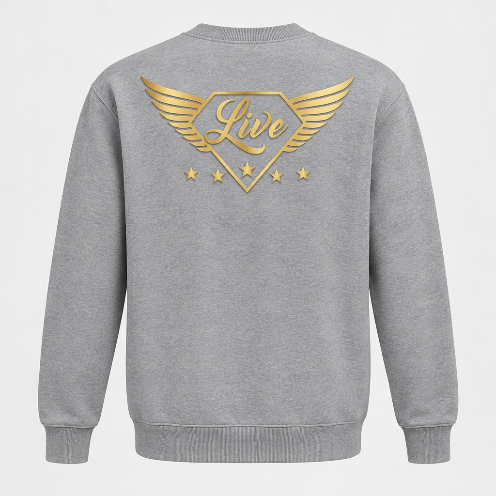 Grey Live Gold S sweater back