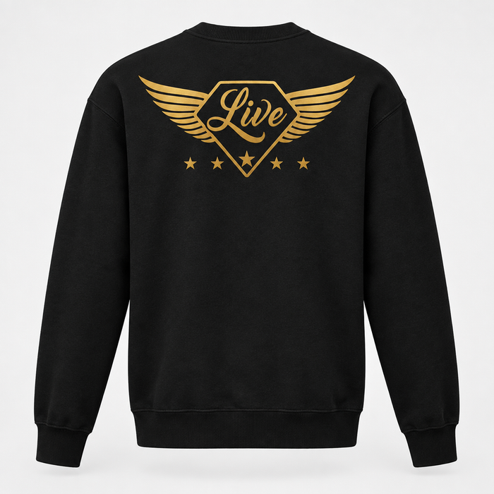 Black Live Gold S sweater back