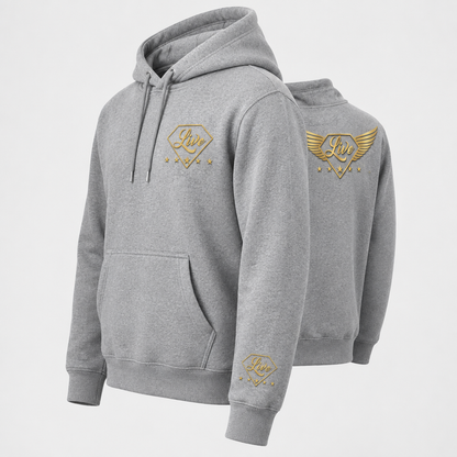 Grey Live Gold S hoodie side