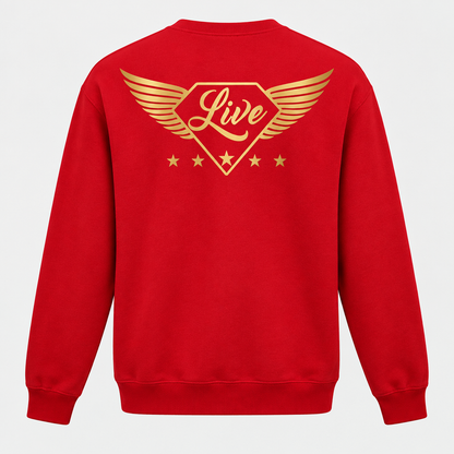 Red Live Gold S sweater back